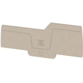 Weidmuller End plate (terminal) end plate 87.25 MMX2.1 MM dark beige