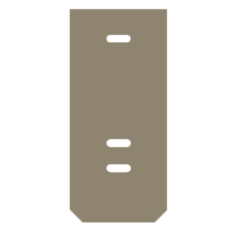 Weidmuller End plate (terminals) 23.2 MMX2 MM dark beige