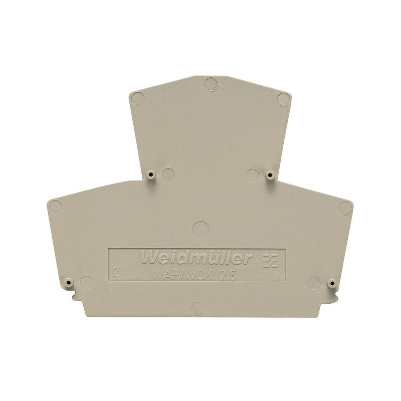 Weidmuller End plate (terminals) 45.4 MMX5.08 MM light grey