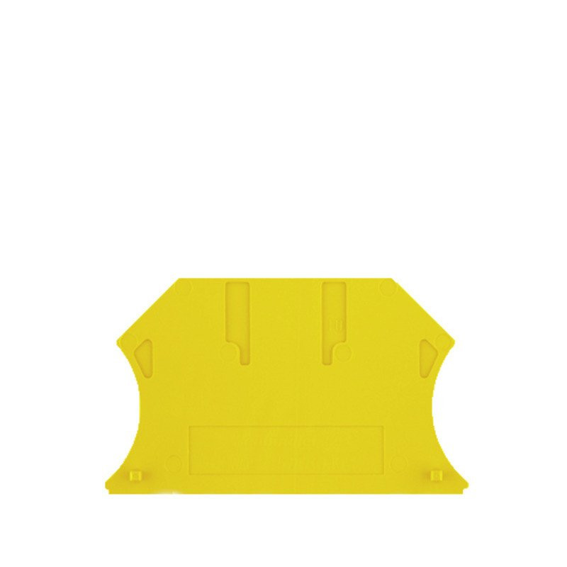 Weidmuller W-Series End Plate for terminals, yellow, height: 56 MM, width: 1.5 MM, V-0, we