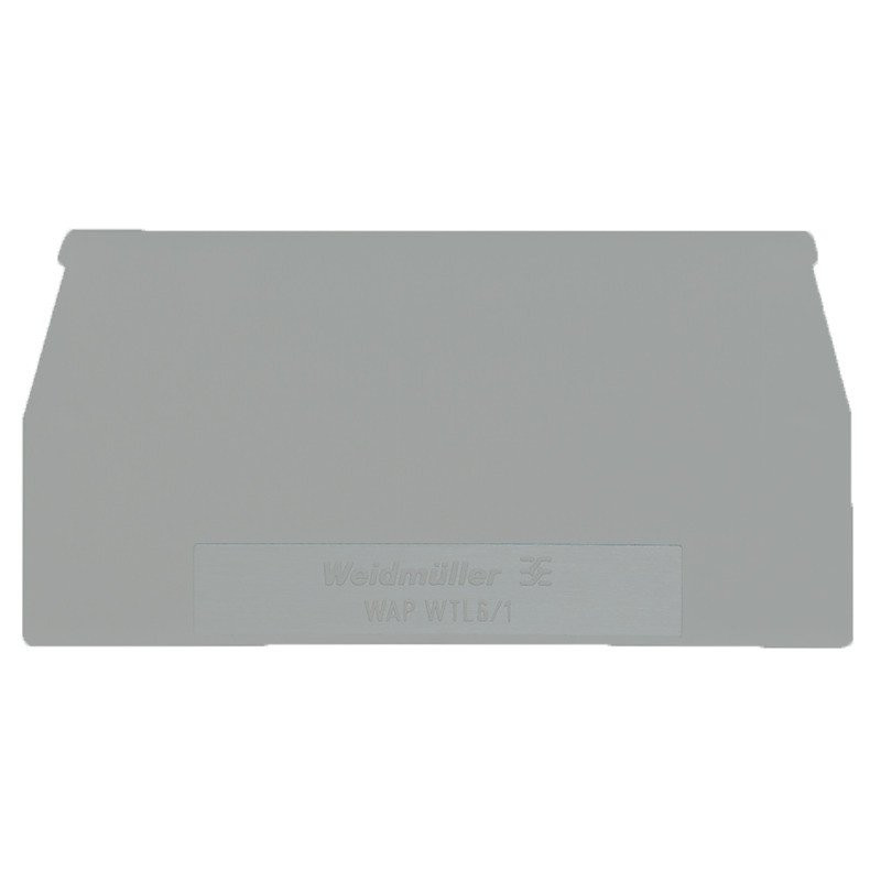Weidmuller End plate (terminals) 65 MMX1.5 MM traffic grey (ral)