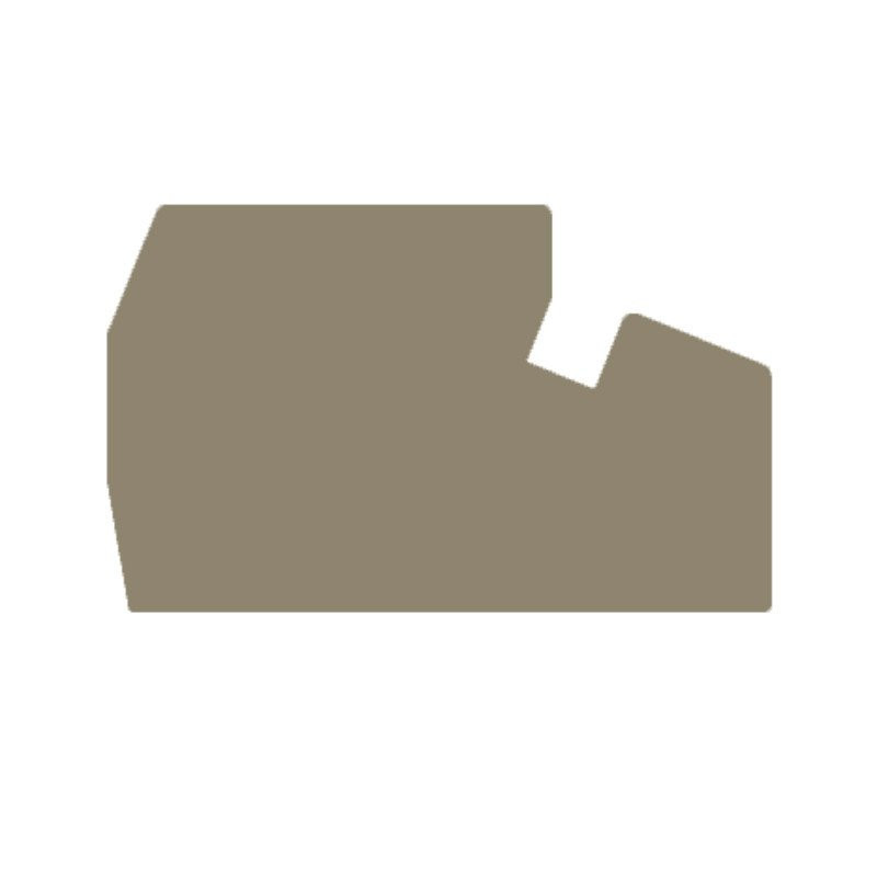 Weidmuller End plate (terminals) 65 MMX2.5 MM dark beige