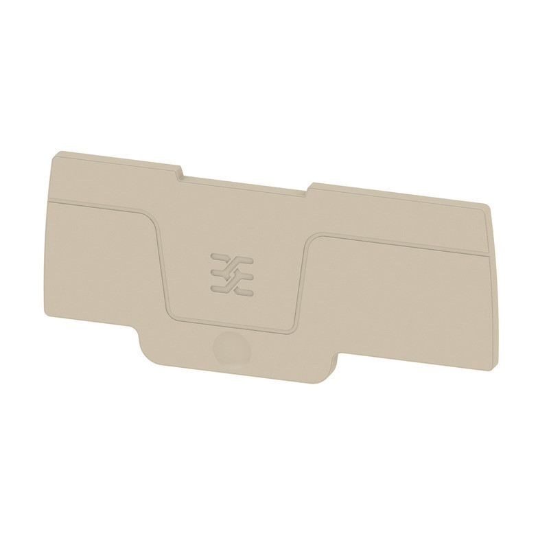 Weidmuller S-Series End Plate for terminals, dark beige, height: 69.5 MM, width: 2.1 MM, V