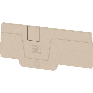 Weidmuller End plate (terminals) 71.9 MMX2.1 MM dark beige