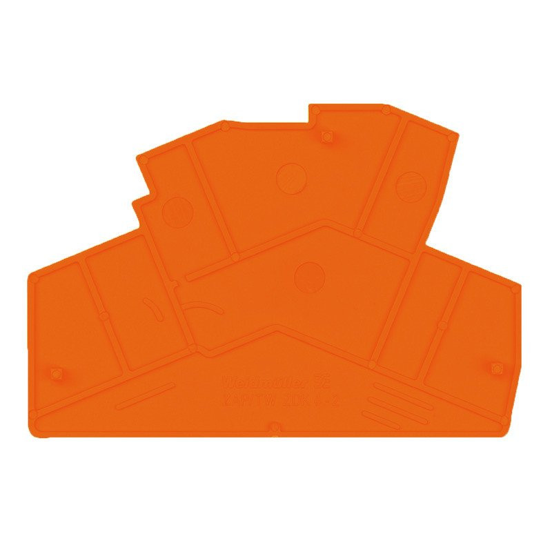 Weidmuller End plate (terminal) end plate 77.81 MMX2 MM orange