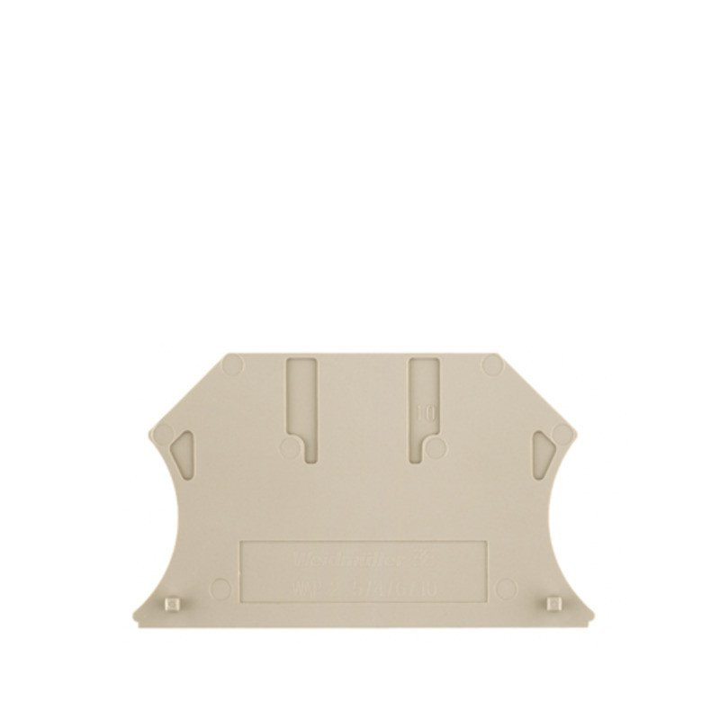 Weidmuller End plate (terminals) 81.45 MMX1.5 MM dark beige