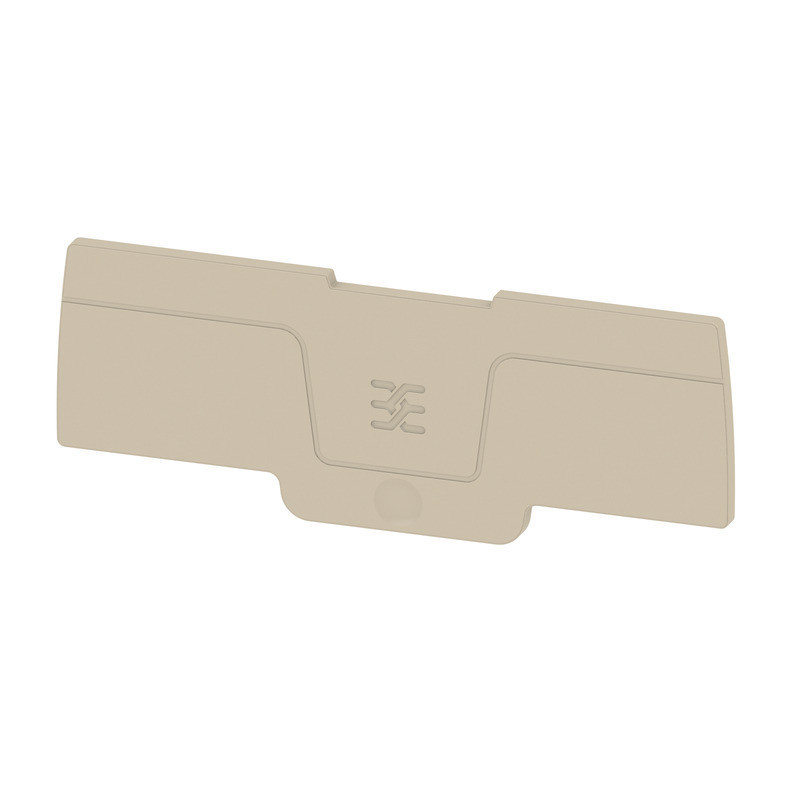 Weidmuller S-Series End Plate for terminals, dark beige, height: 82.1 MM, width: 2.1 MM, V