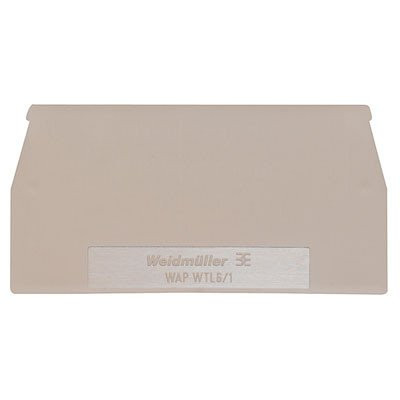 Weidmuller End plate (terminals) 82.2 MMX1.5 MM dark beige