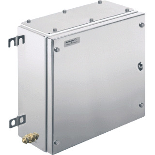 Weidmuller Ex metal housing 306x306x150 MM electropolished flange plate: N