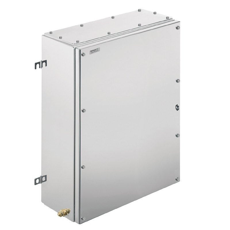 Weidmuller Ex metal housing 45x62x2 MM electropolished flange plate: yes, Weidmuller Ex metal housing 45x62x2 MM electropolished flange plate: yes,