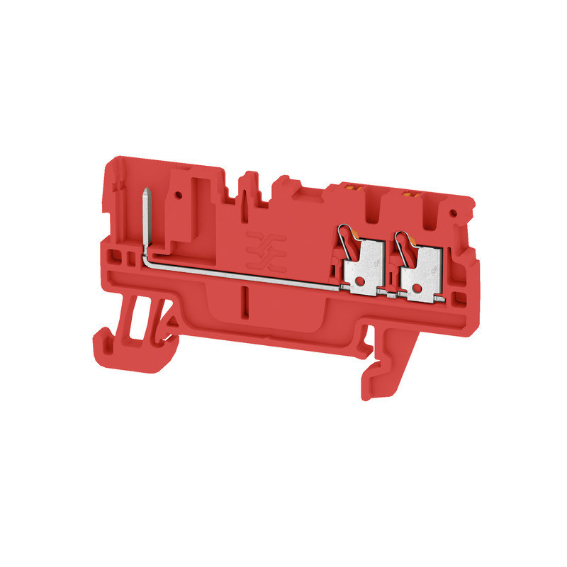 Weidmuller A-series Pluggable Terminal, push in, red, 2.5 MM², 17.5 A, 500 V, number of co