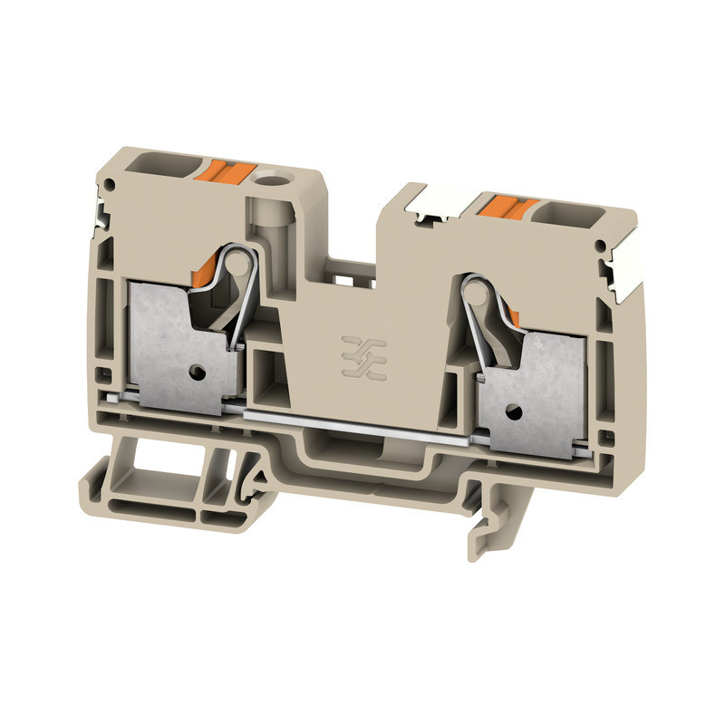 Weidmuller A-series Feed-Through terminal block, push in, dark beige, 10 MM², 57 A, 1000 V