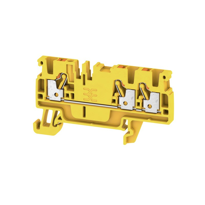 Weidmuller A-serie verbindingsrijgklem 0,5-2,5MM² eendr. 0,5-2,5MM² meerdr. geel
