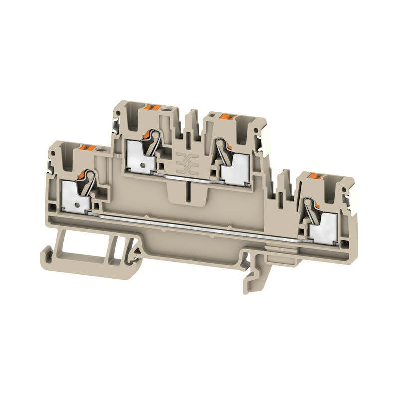 Weidmuller A-series Multi-Tier modular terminal, push in, dark beige, 2.5 MM², 800 V, numb