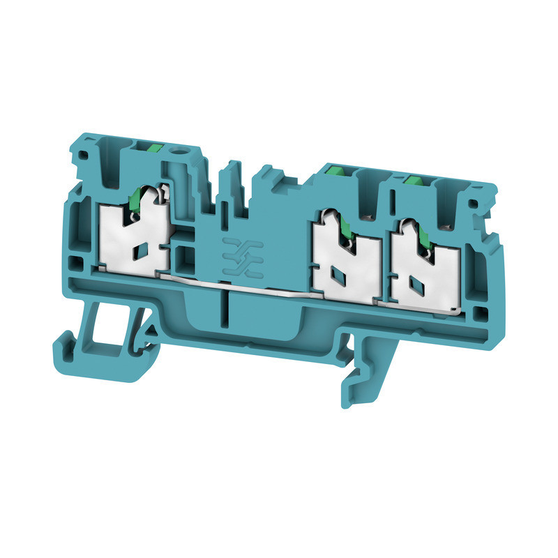Weidmuller S-Series Feed-Through terminal block, snap in, blue, 2.5 MM², 24 A, 800 V, numb