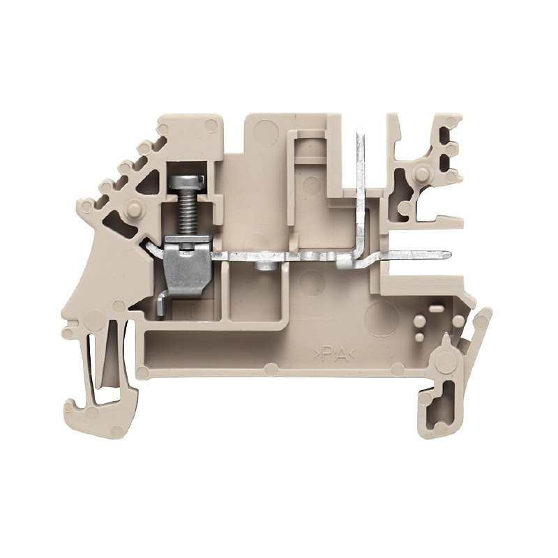 Weidmuller W-serie verbindingsrijgklem 0,5-4MM² eendr. 1,5-4MM² meerdr. beige