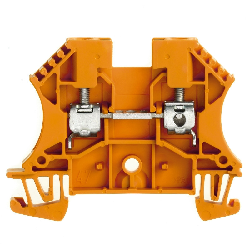 Weidmuller W-serie verbindingsrijgklem 0,5-6MM² eendr. 1,5-6MM² meerdr. oranje