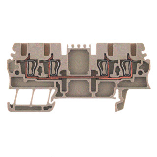 Weidmuller THM MT30X verbindingsrijgklem 0,5-1,5MM² eendr. beige