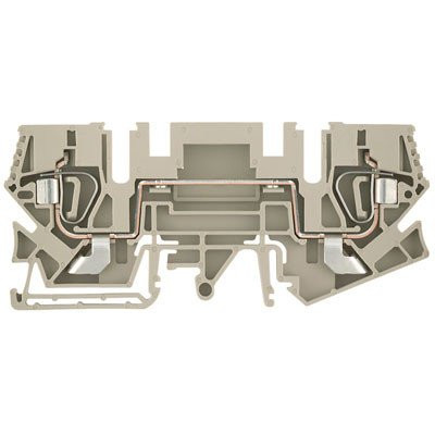 Weidmuller Verbindingsrijgklem 0,5-10MM² eendr. 1,5-6MM² meerdr. beige