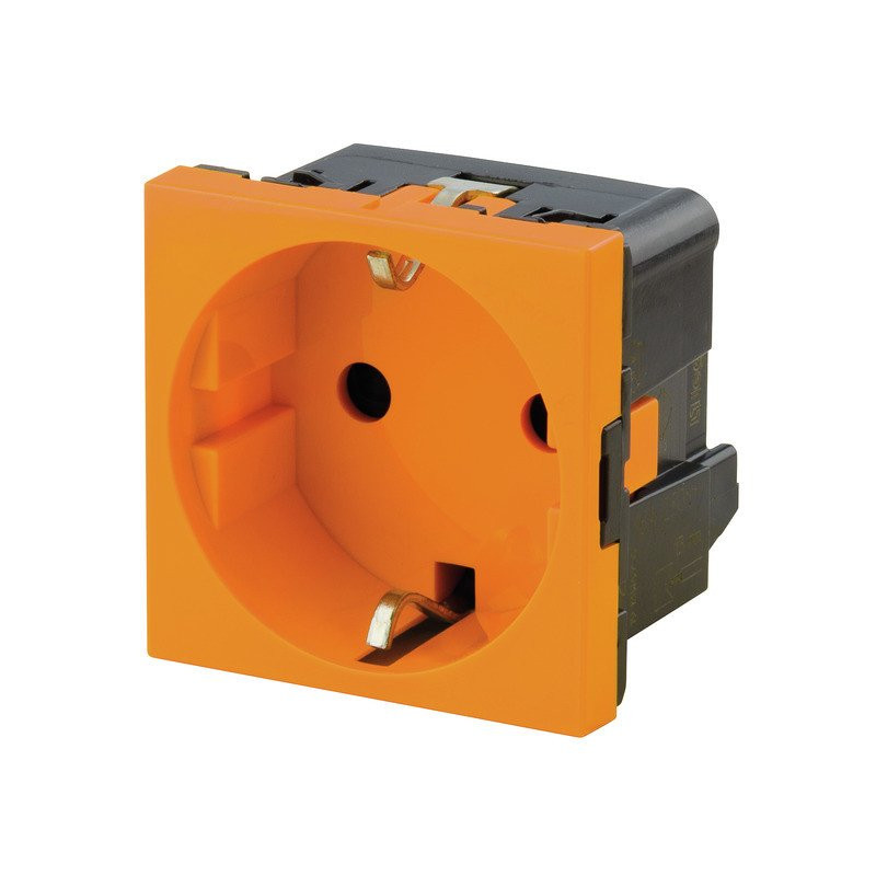 Weidmuller Frontcom insert power large type F socket de orange