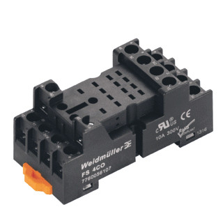 Weidmuller FS 4co D-series DRM relay base continuous current: 10 A screw conn