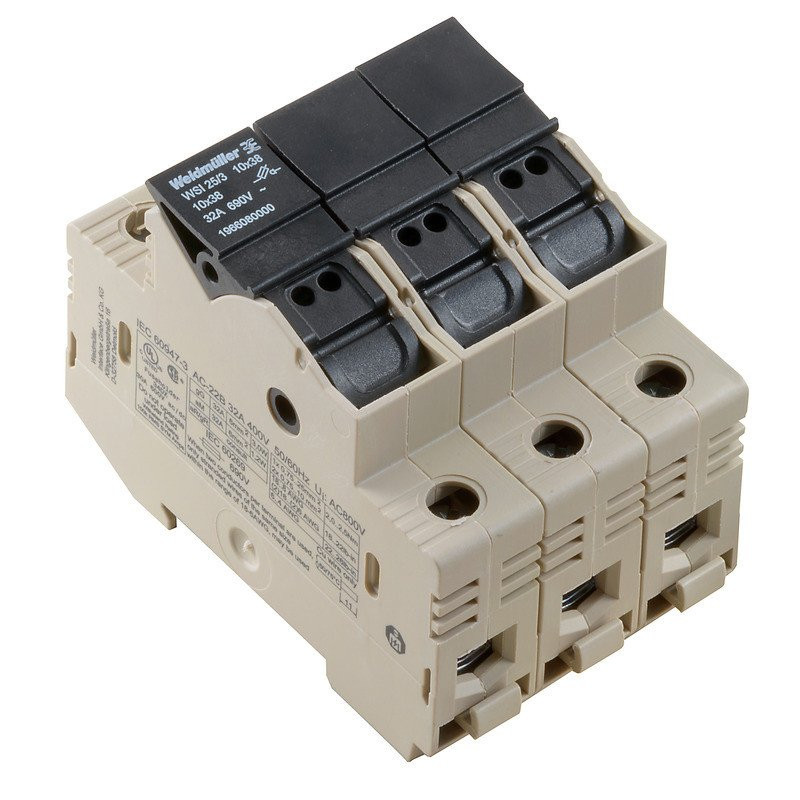 Weidmuller Fuse terminal screw connection fuse cartridge closed screw connect