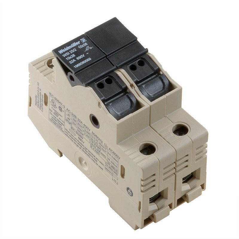 Weidmuller Fuse terminal screw connection fuse cartridge closed screw connect