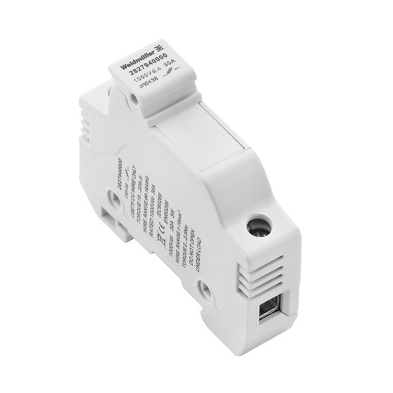 Weidmuller Fuse Terminal, screw connection, light blue, 10 MM², 30 A, number of C