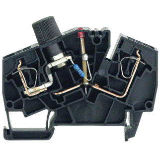 Weidmuller Fuse terminal tension-clamp connection fuse cartridge with led for