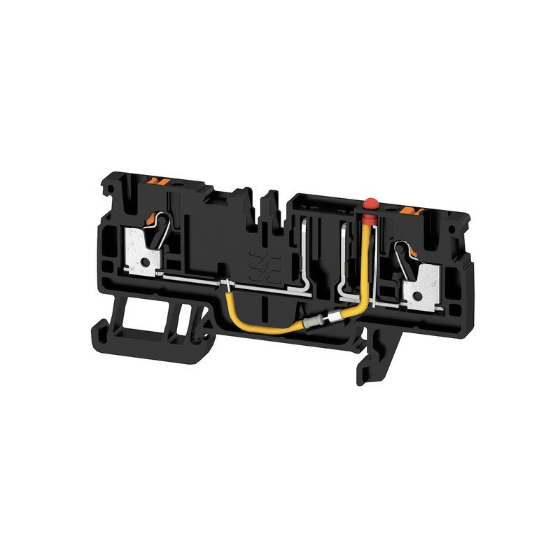 Weidmuller Fuse terminal with led push in 2.5 MM² 24 V 10 A mini fuse blac