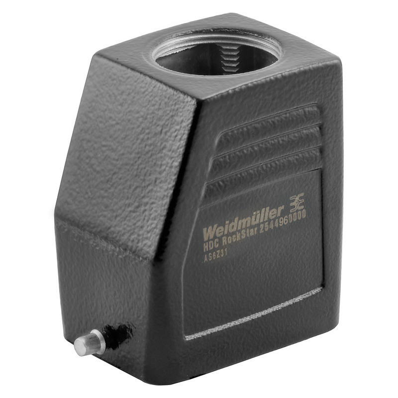 Weidmuller HDC enclosures Housing Industry connectors, cable entry from top, plug housing, end-L