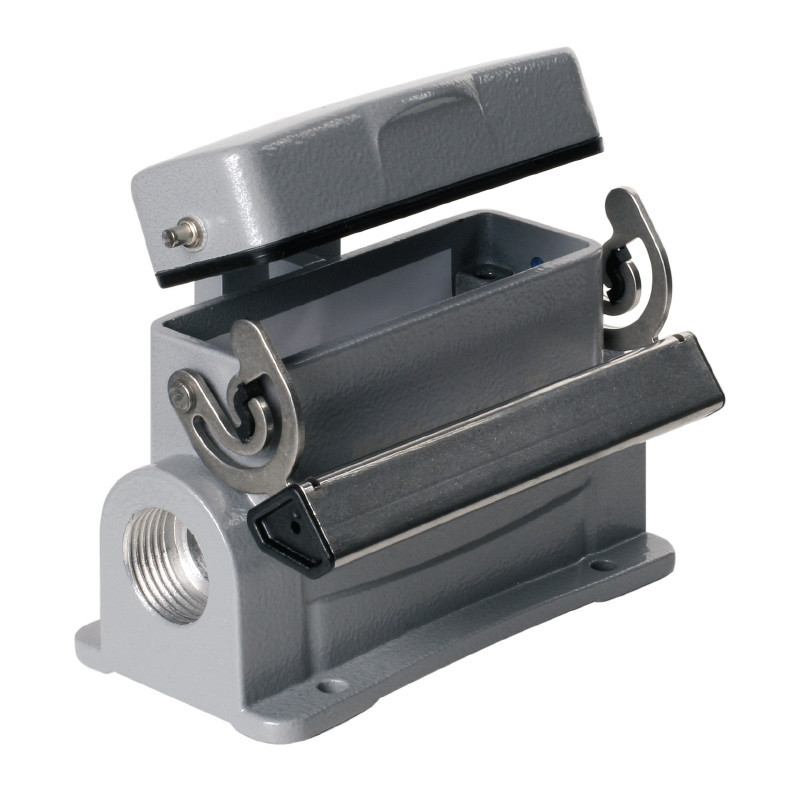 Weidmuller HDC enclosures Housing Industry connectors, base housing, end-locking clamp, lower si