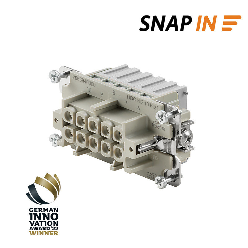 Weidmuller HDC insert Contact Insert (industry plug-in connectors), female, 500 V, 16 A, num