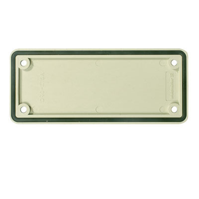 Weidmuller Heavy duty connectors accessories cover plate size: 6 plastic gre