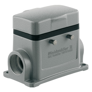 Weidmuller HDC behuizing rechthoekige connectoren ip65 B77,2MM H79,5MM zij
