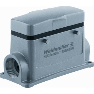 Weidmuller HDC behuizing rechthoekige connectoren ip65 B77,5MM H82MM zij Weidmuller HDC behuizing rechthoekige connectoren ip65 B77,5MM H82MM zij