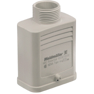Weidmuller HDC behuizing rechthoekige connectoren ip65 B35MM H67MM boven