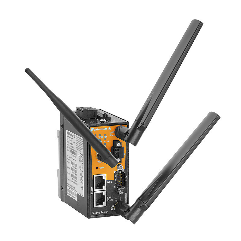 Weidmuller Industrial Ethernet Router, with integrated multi-band modem (4G/3G), us-model, 2X RJ45 10