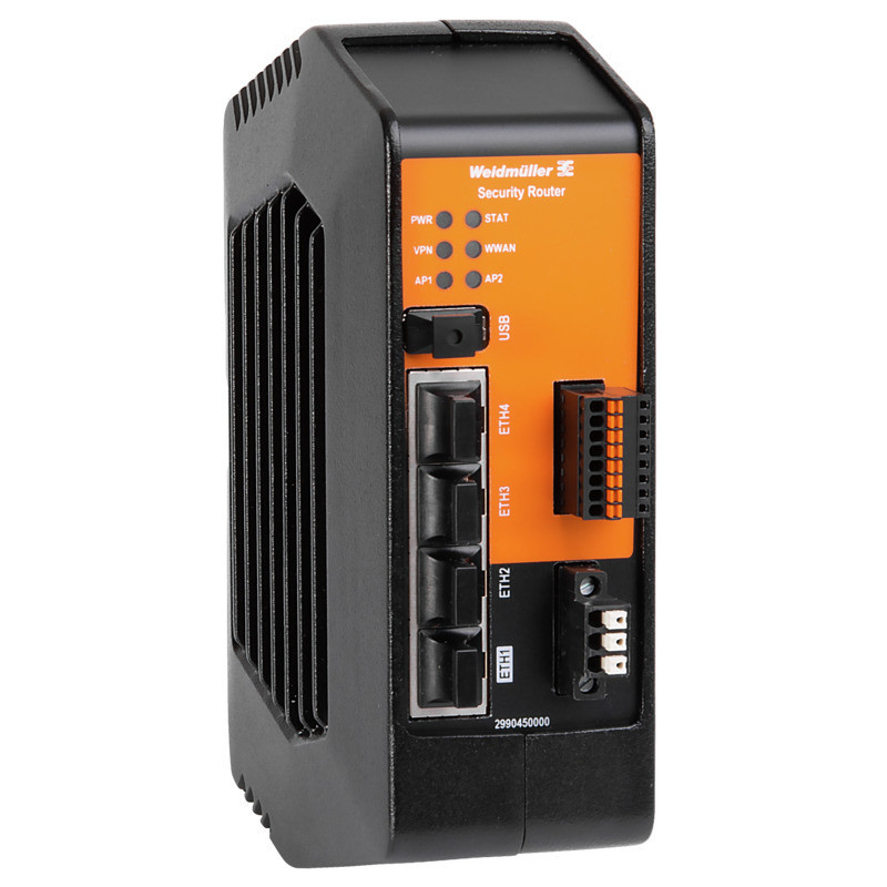 Weidmuller Industrial Ethernet Router, 4X RJ45 10/100/1000baset(x), -25 °C...70 °C