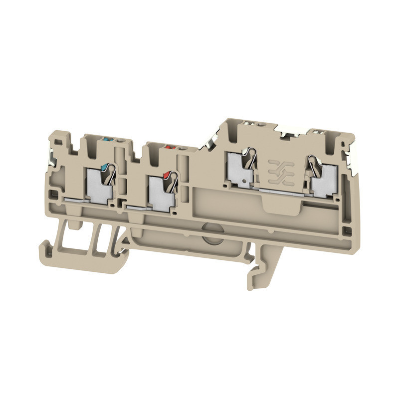 Weidmuller A-series Initiator/Actuator terminal, push in, dark beige, 1.5 MM², 13.5 A, 250