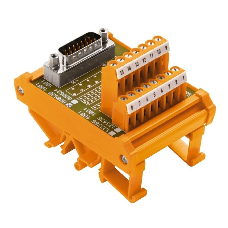 Weidmuller Interface module with terminal connector D-sub connectors ...