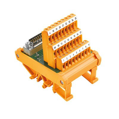 Weidmuller Interface module with terminal connector D-sub connectors acc.to I