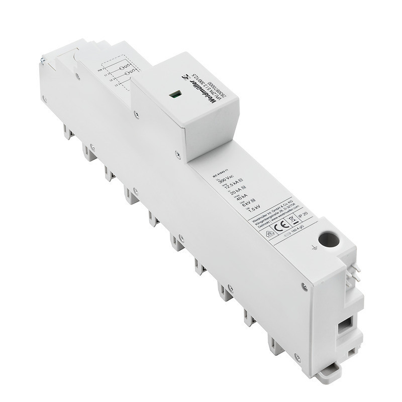 Weidmuller Lightning and surge protection Combined Surge arrester ac (type 1+2), mains voltage: 230 V / 400 V, L