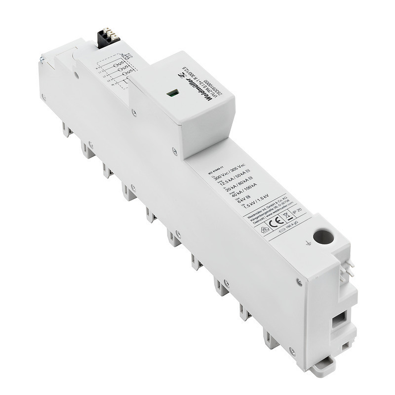 Weidmuller Lightning and surge protection Combined Surge arrester ac (type 1+2), mains voltage: 230 V / 400 V, L