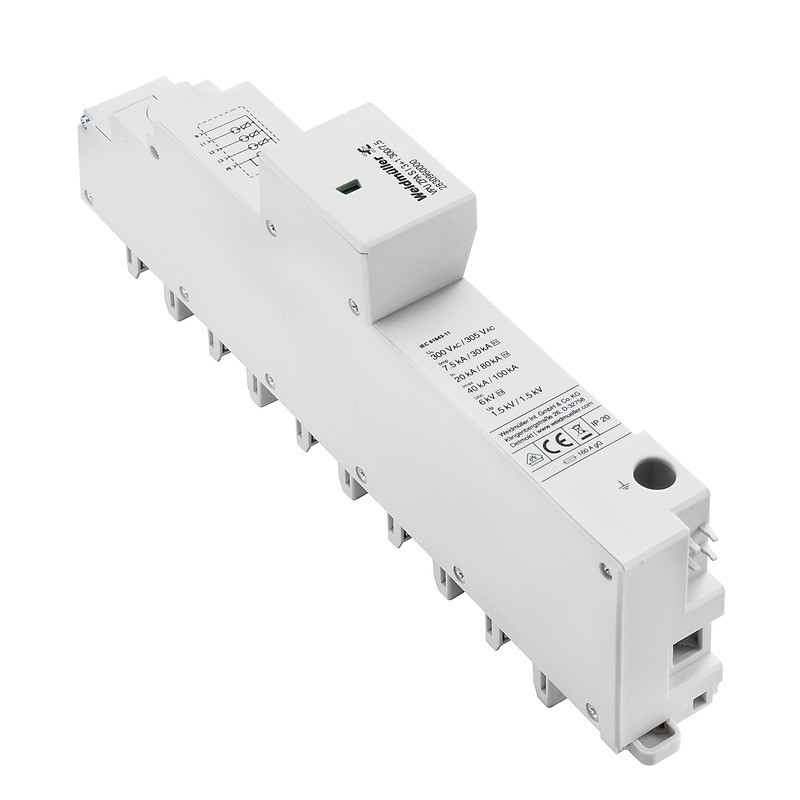 Weidmuller Lightning and surge protection Combined Surge arrester ac (type 1+2), mains voltage: 230 V / 400 V, L