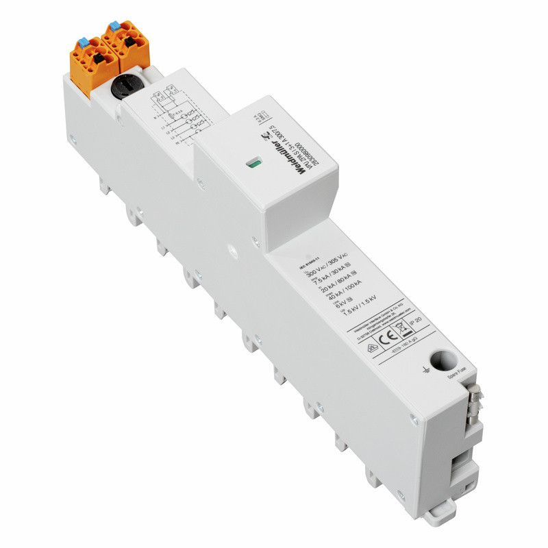 Weidmuller Lightning and surge protection Combined Surge arrester ac (type 1+2), mains voltage: 230 V / 400 V, L