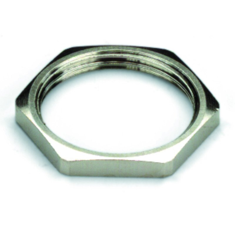 Weidmuller Locknut for cable gland (metal) PG 16 3 MM brass nickel-plated