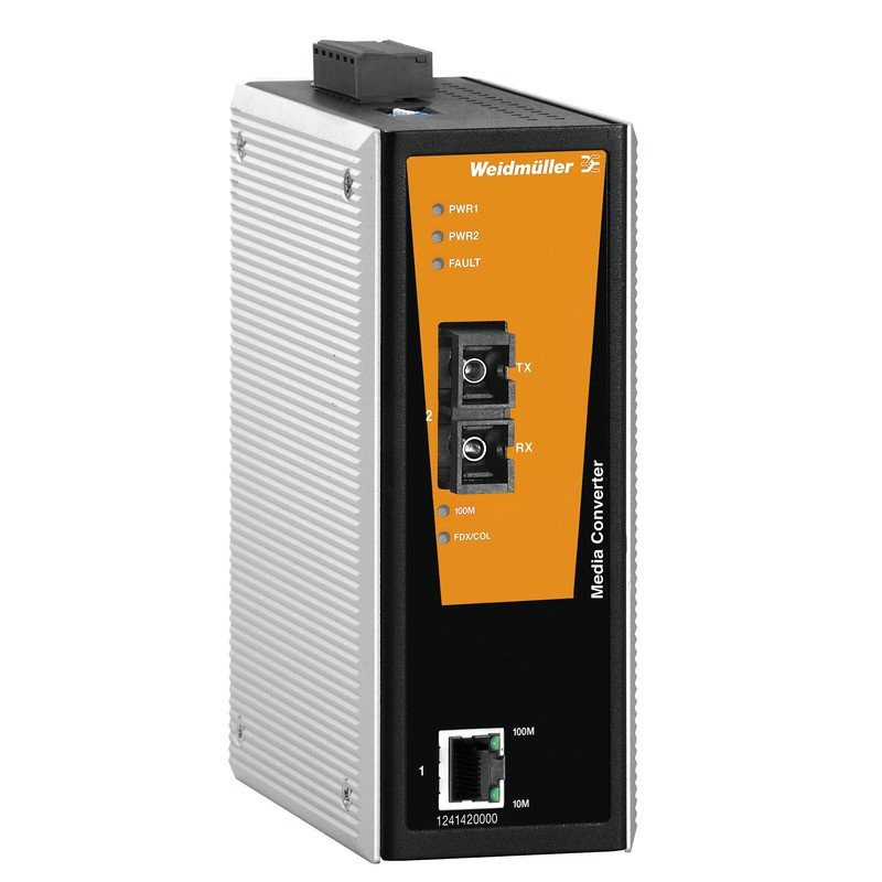 Weidmuller Media converter (RJ45 / fo) ip30