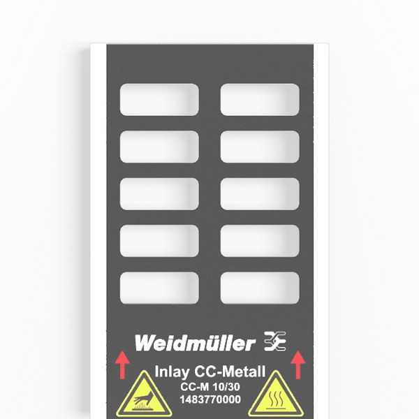 Weidmuller MetalliCard Device Marking, width: 30 MM, printed characters: requires M-print pro