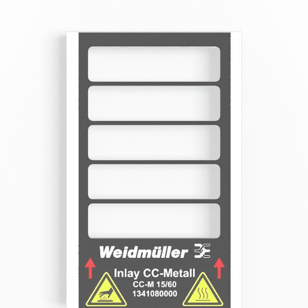 Weidmuller MetalliCard Device Marking, width: 60 MM, printed characters: requires M-print pro